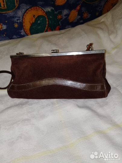 Сумка,Клатч женский натуральная замша и косметички