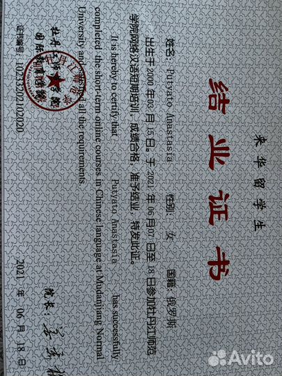 Репетитор по английскому и китайскому