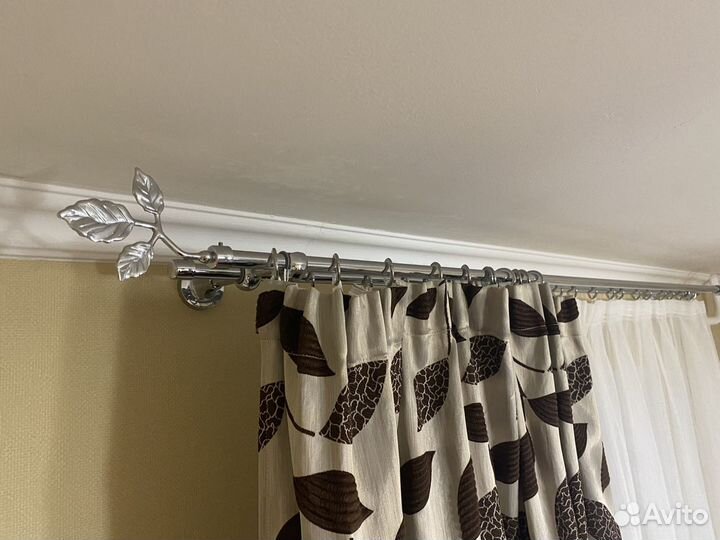 Карниз металлический 1,6 м. (2 ряда)