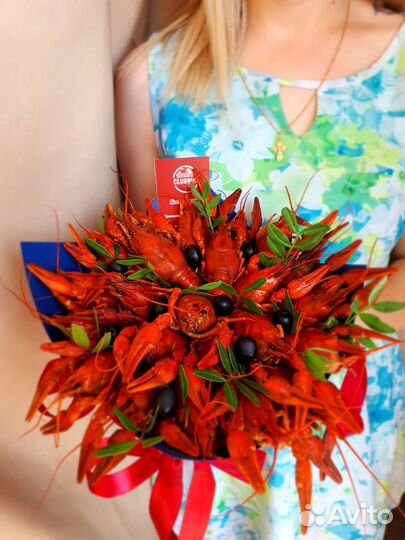 Мужской букет из раков