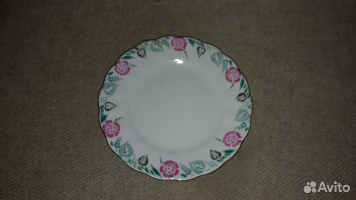 Пирожковая десертная тарелка фарфор лфз СССР
