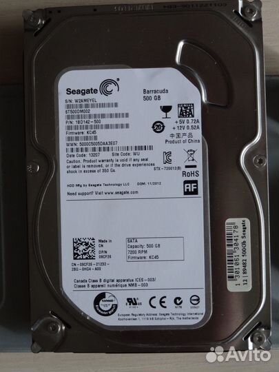 Жёсткий диск Seagate 500GB Sata3