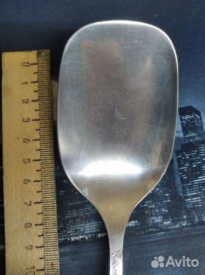 Ложка серебряная большая салатная 875пр