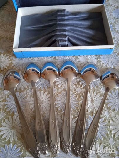 Набор ложек посеребрение в подароч. коробке СССР