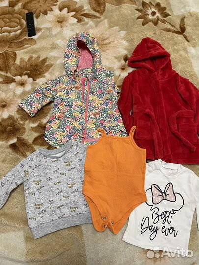 Вещи пакетом на девочку 74-80 р