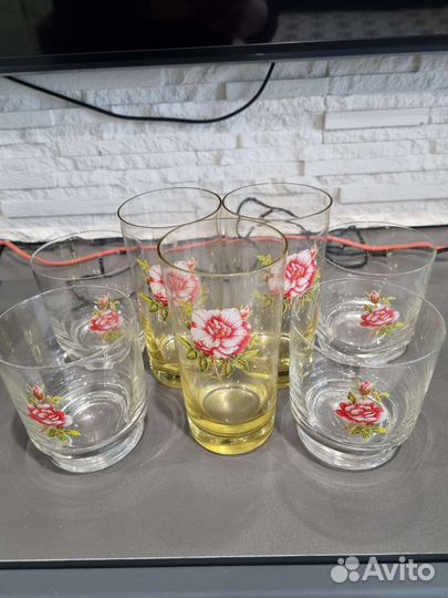Бокалы фужеры рюмки хрусталь, стекло СССР