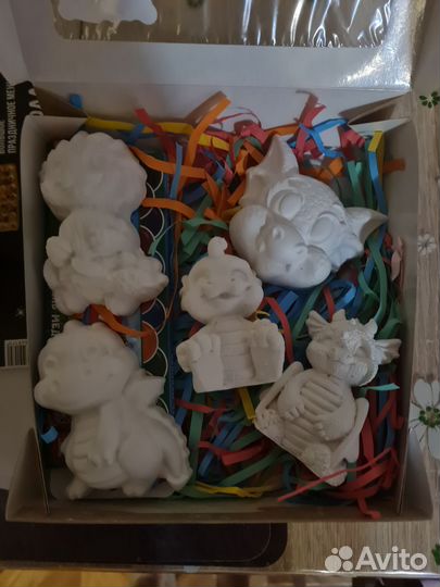 Раскраска из гипса наборами