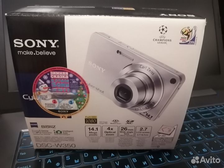 Цифровой фотоаппарат Sony DSC-W350 (новый )