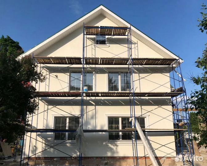 Монтаж сайдинга, фасадные работы, сайдинг, строите