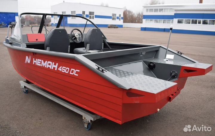 Алюминиевая моторная лодка Неман 450 DC NEW