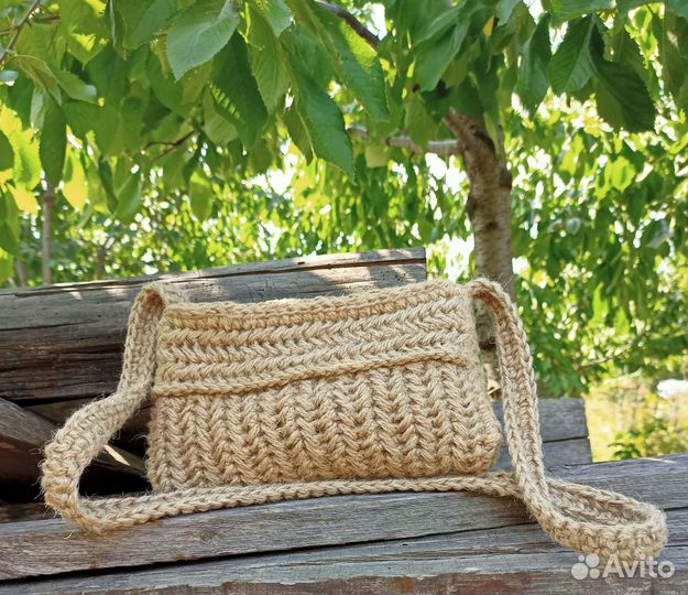 Сумочка из джута
