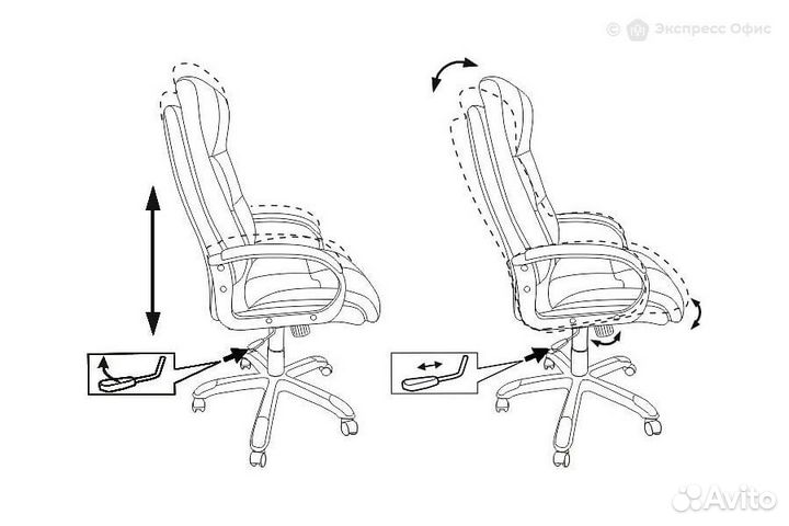 Кресло для руководителя Бюрократ CH-824B/lblack