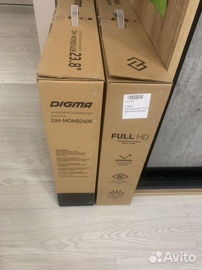 2 монитора FullHd 23,8 дюйма Digma