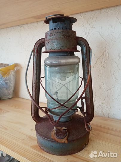 Старинная керосиновая лампа, летучая мышь. Лот 19