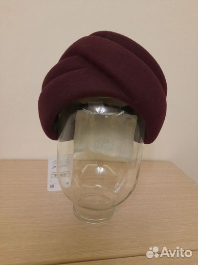 Шляпа фетровая женская коричневая