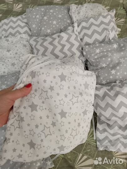 Комплект бортиков С одеялом для детской кроватки