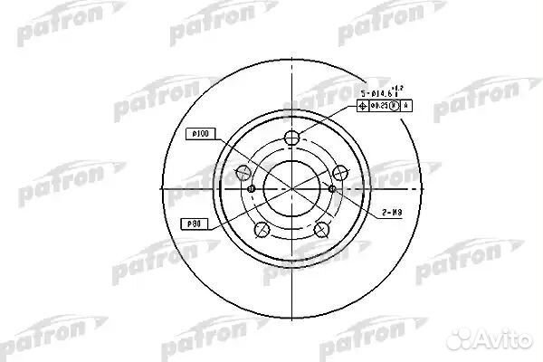 Диск тормозной передн toyota: carina E 92-97, C
