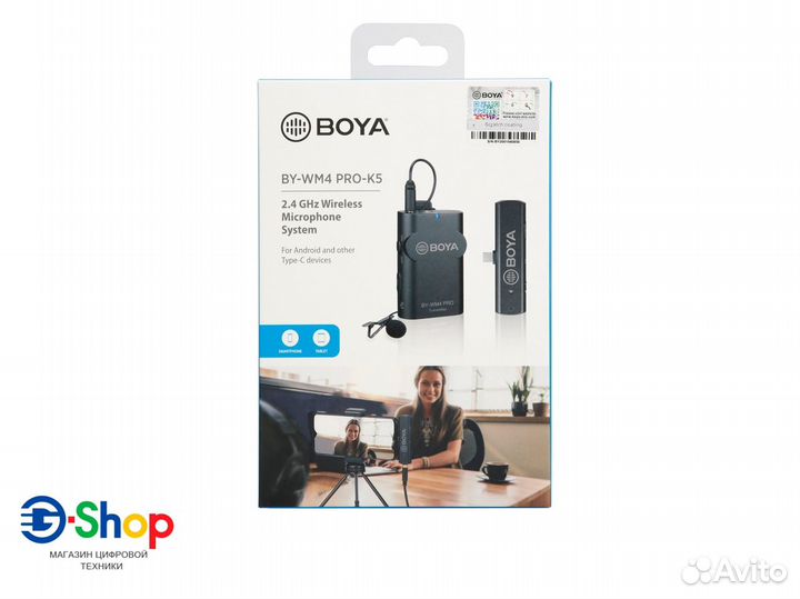 Беспроводной петличный микрофон Boya BY-WM4 PRO-K5