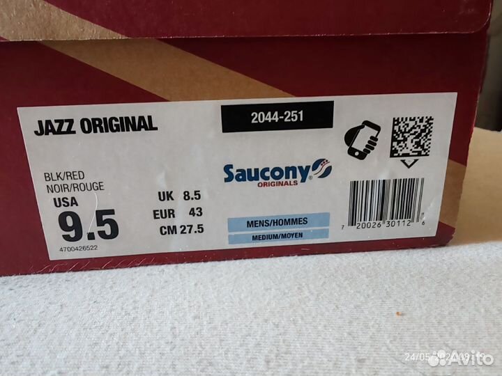 Кроссовки Saucony jazz original 42 размер