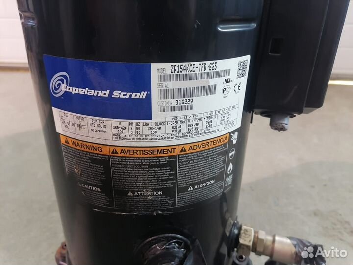 Компрессор Copeland ZP 154KCE-TFD-625, R410a