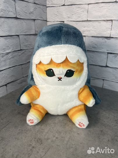 Котик - акула мягкая игрушка 20 см (новая)