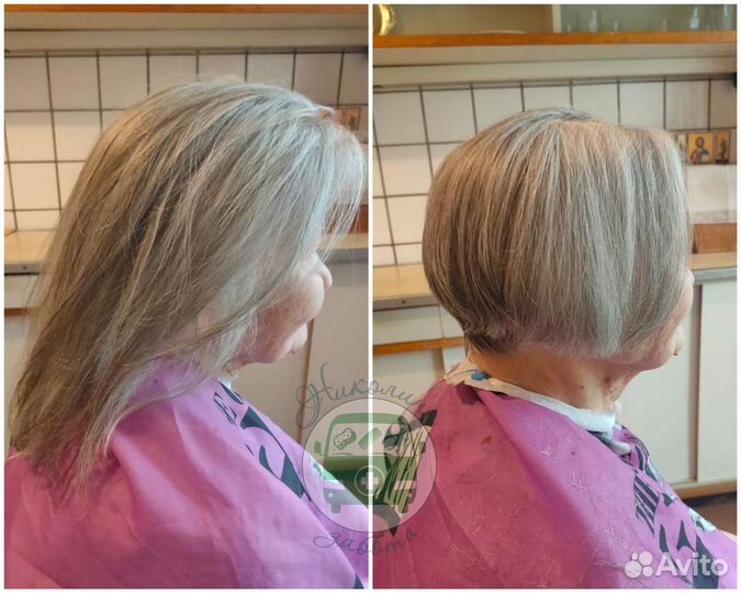 Стрижка пожилых на дому