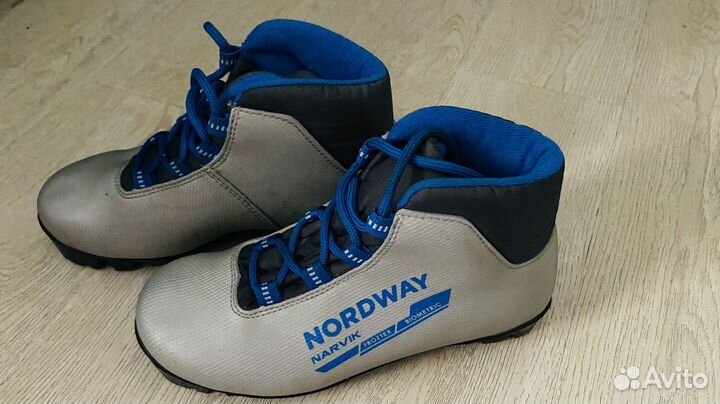 Лыжные ботинки и лыжи nordway р. 34