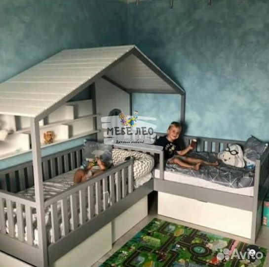 Стильная и практичная Кровать домик