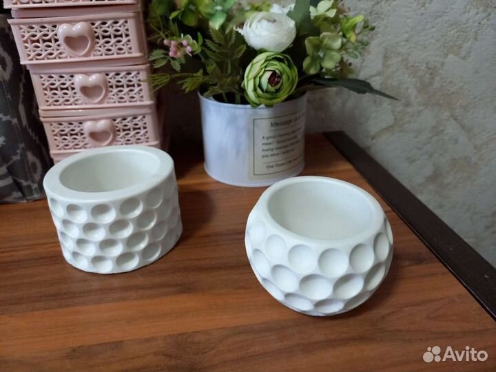 Кашпо из гипса