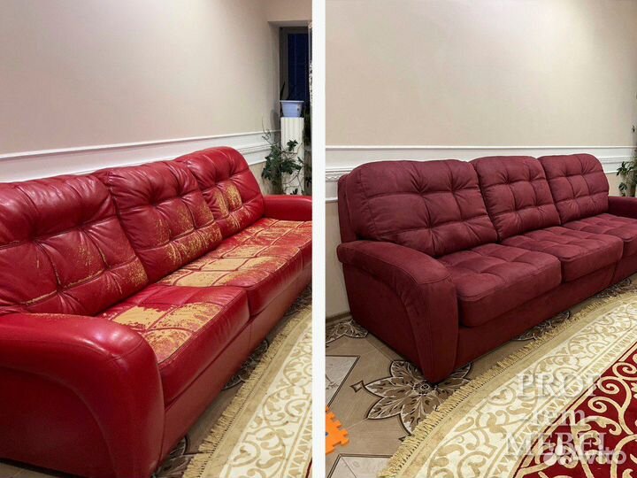 Перетяжка мягкой мебели