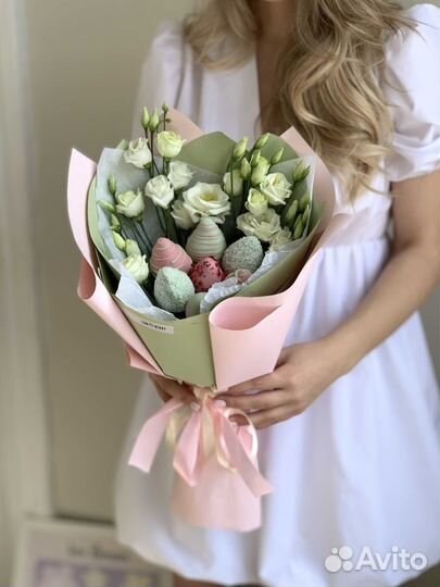 Букет из клубники в шоколаде