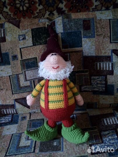 Кукла ручной работы вязаная