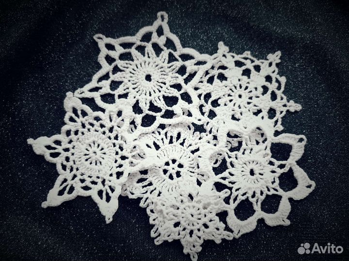 Снежинки,салфетки