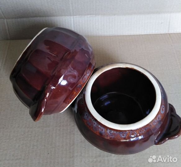 Керамические горшки для запекания 2шт