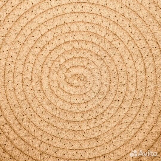 Экологичный лежак для животных (хлобчатобумажный),40 х 40 х 11 см, вес до 15 кг, оранжевый