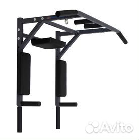 Турник-брусья-пресс 3 в 1 графит, белый, серый