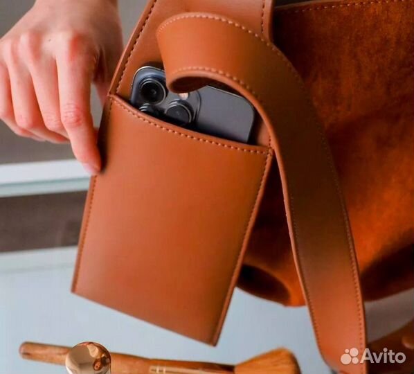 Сумка на плечо большая мешок