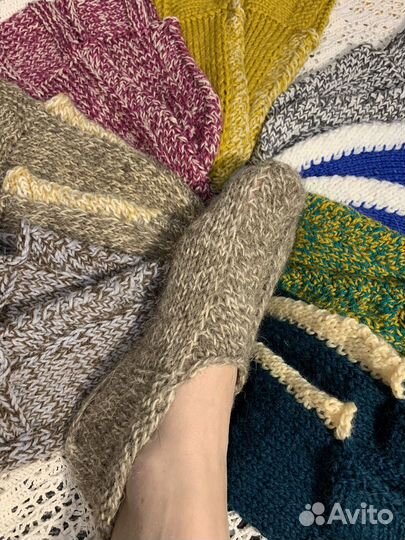 Носки слипы вязаные