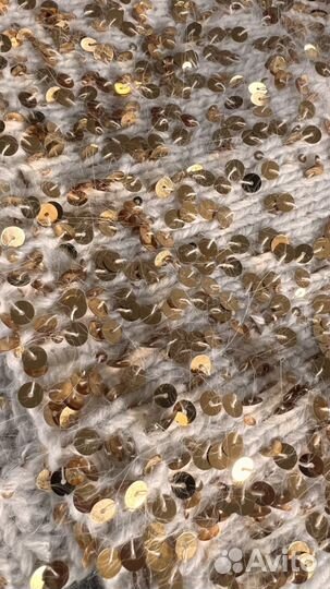 Шапка чепчик золотые паетки