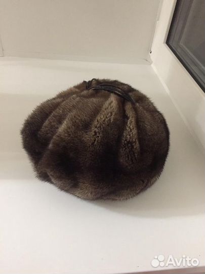 Берет (шапка) из норки р.56