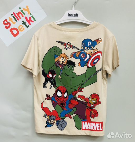 Новый костюм Gap Marvel футболка и шорты