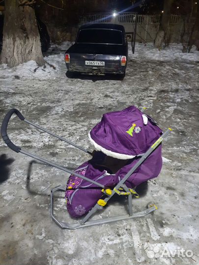 Коляска санки