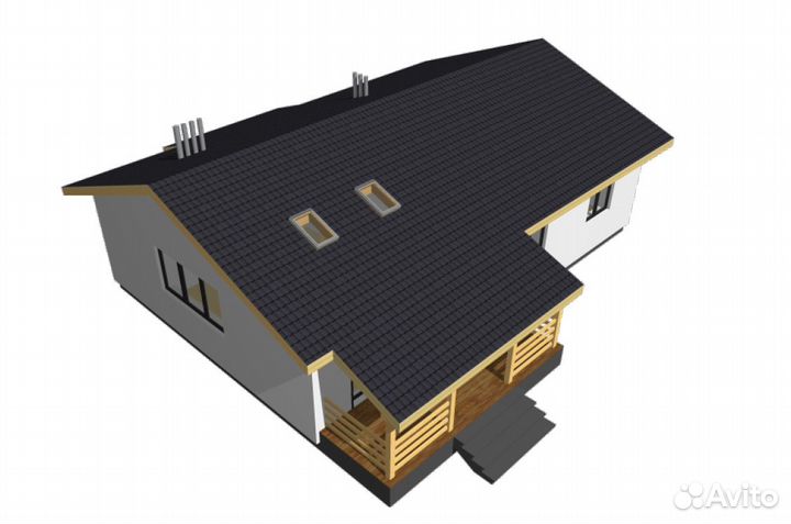 Готовый проект одноэтажного дома