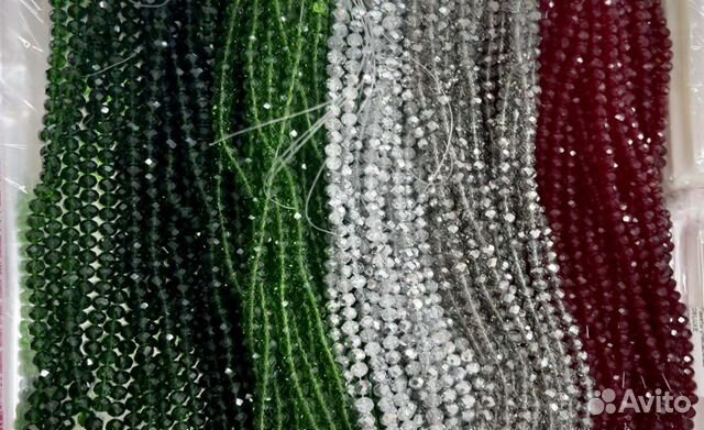 Хрустальные бусины рондель, капля. Читайте