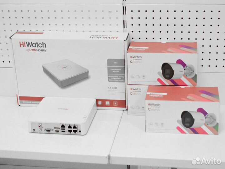 IP-видеонаблюдение уличное 4MP ColorVu