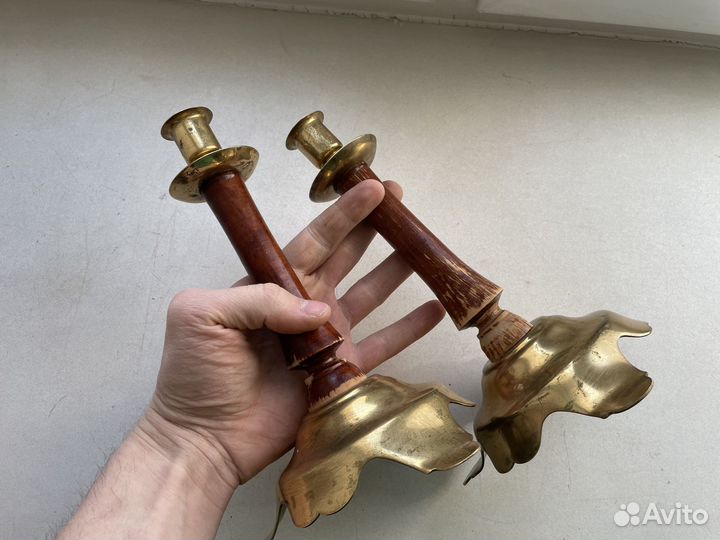 Подсвечники бронза СССР с клеймом
