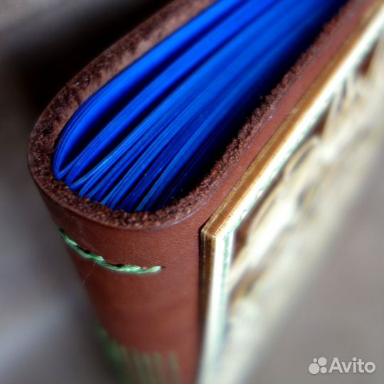 Блокнот для записи кулинарный рецептов из кожи