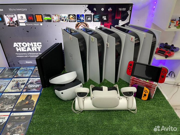 Аренда прокат игровых приставок PS5 PS4 VR2 Xbox