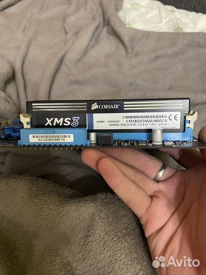 Продам комплект материнка, проц и кулер