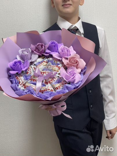 Съедобный букет конфет / рафаэлло женский